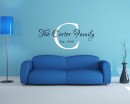 Customized Name Wall Decal Custom Family Name Wall Sticker